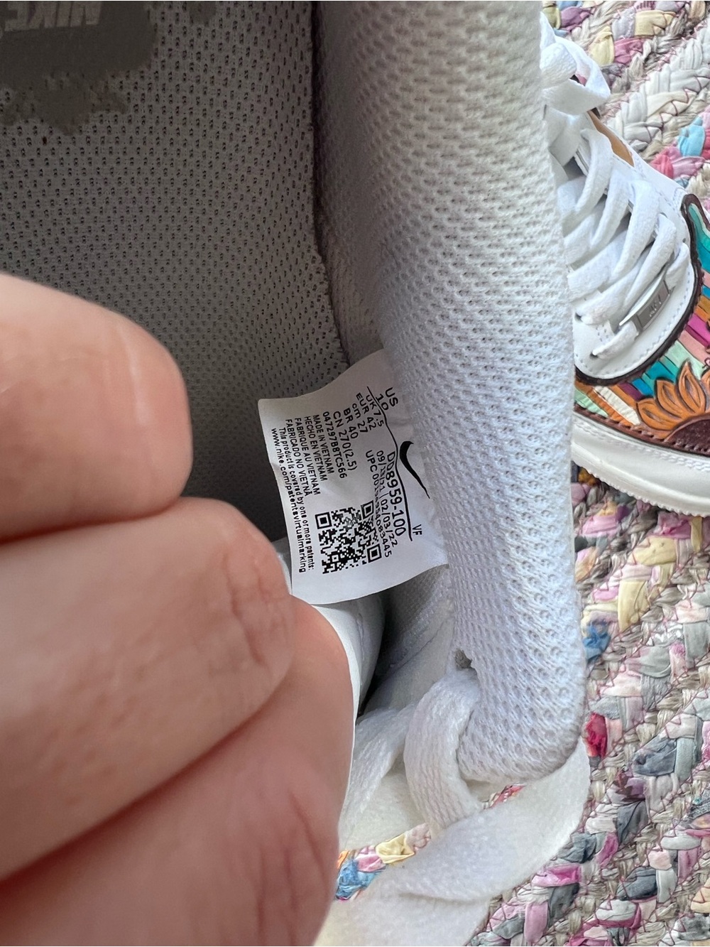 One of a kind Nike Air Force 1 Size 10 - Picture 8 of 8